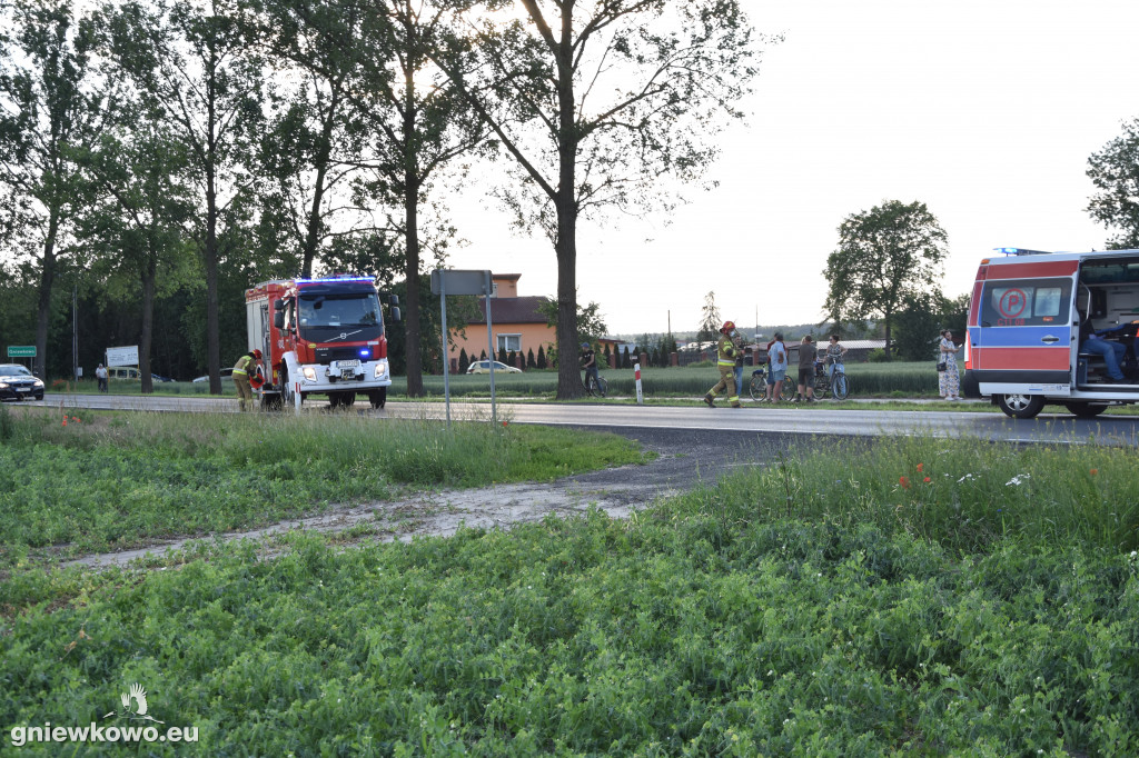 Śmierć motocyklisty na drodze krajowej nr 15