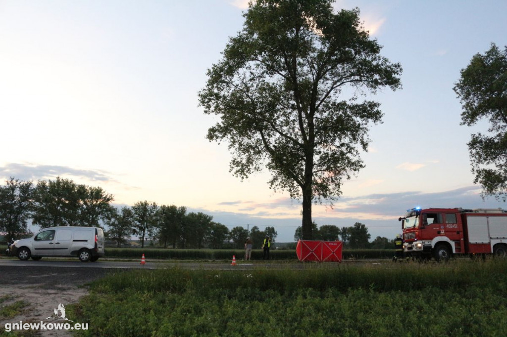 Śmierć motocyklisty na drodze krajowej nr 15