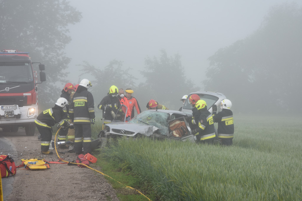 Wypadek na drodze Lipie - Perkowo