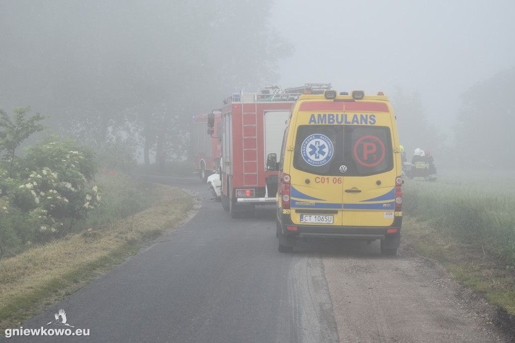 Wypadek na drodze Lipie - Perkowo