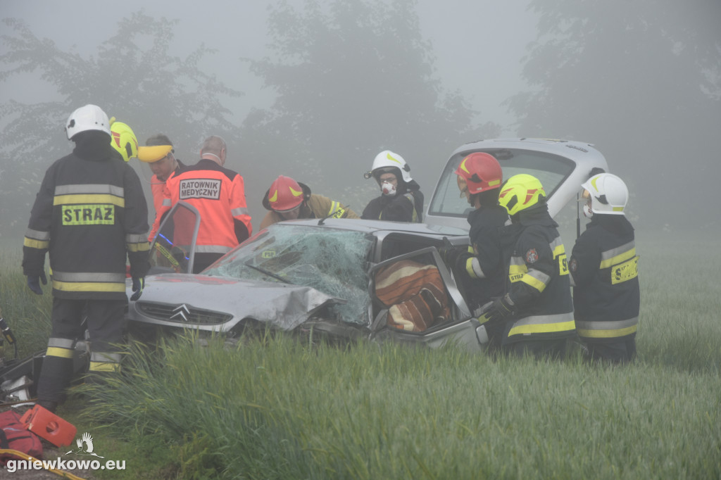 Wypadek na drodze Lipie - Perkowo