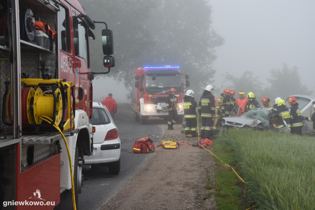 Wypadek na drodze Lipie - Perkowo
