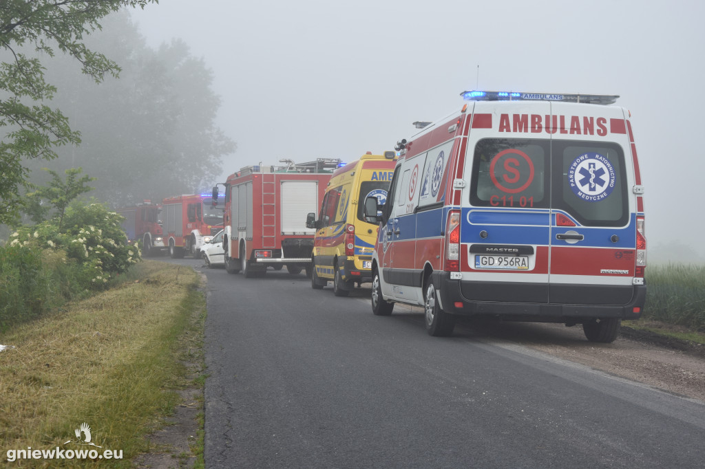Wypadek na drodze Lipie - Perkowo