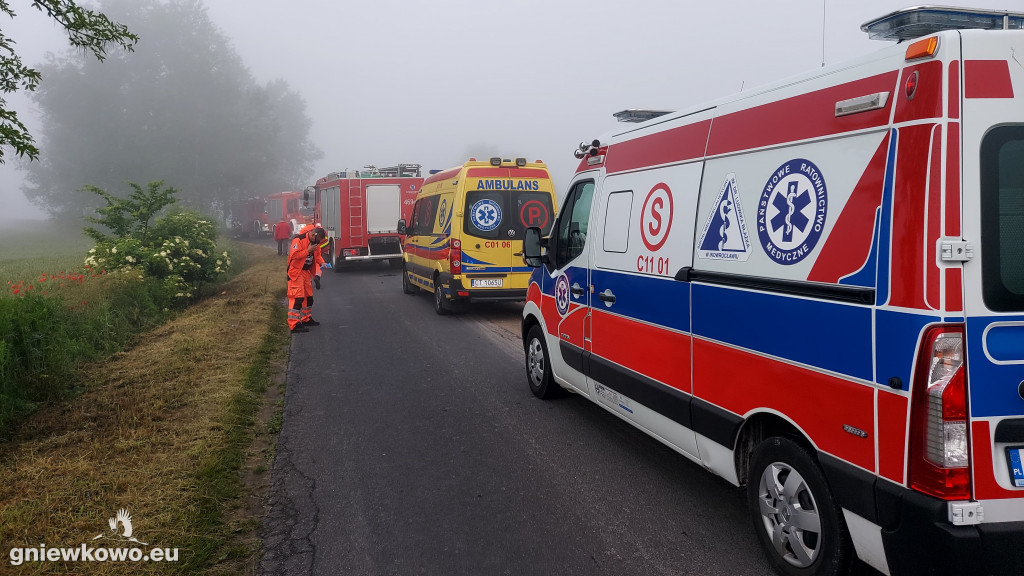 Wypadek na drodze Lipie - Perkowo