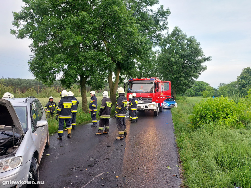 Wypadek na trasie Rojewo - Rojewice