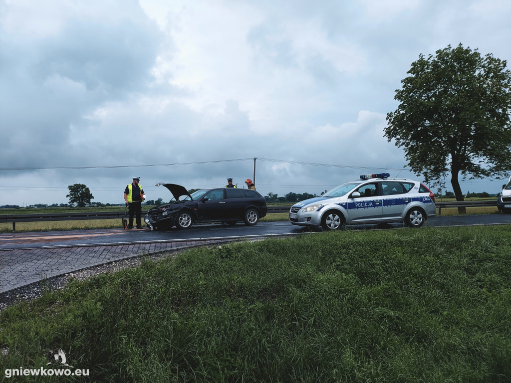 Wypadek na DK 15 w Wielowsi