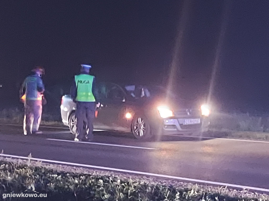 Potrącenie mężczyzny na DK 15