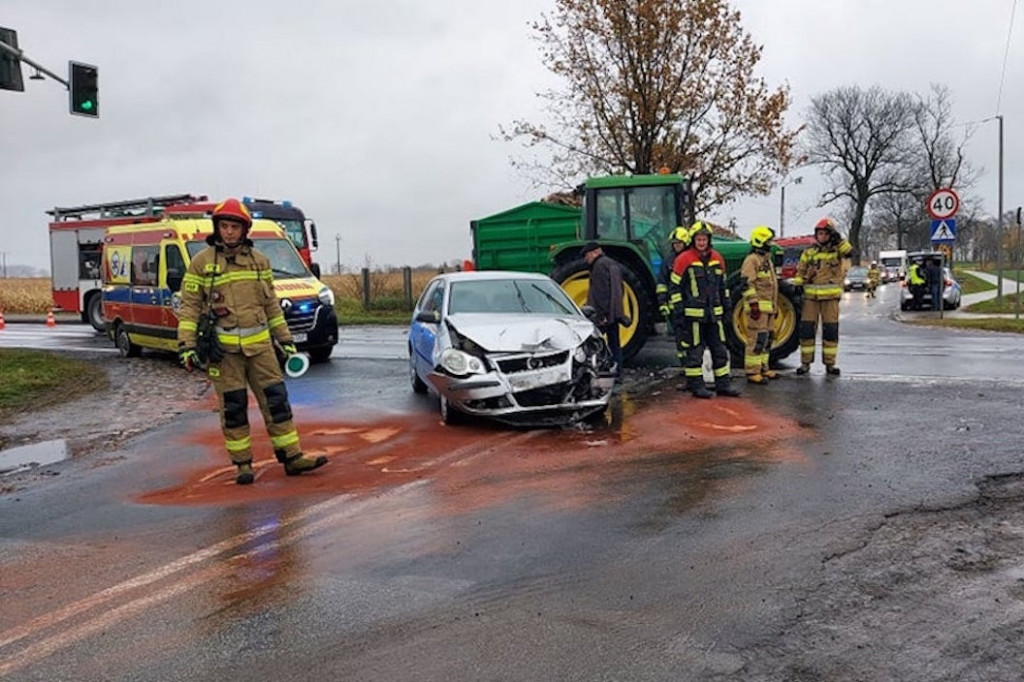 Wypadek na drodze krajowej nr 15