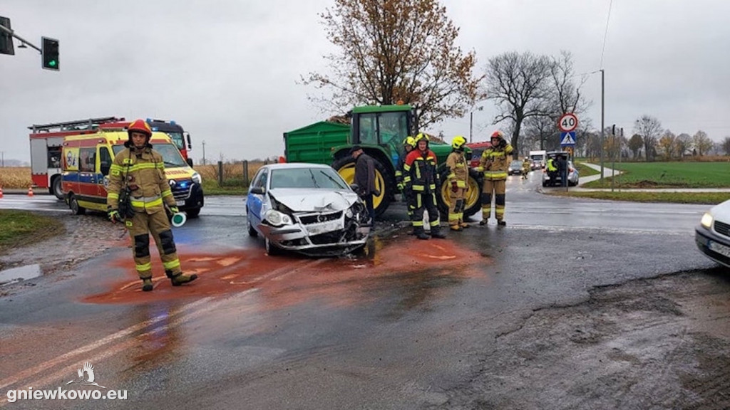 Wypadek na drodze krajowej nr 15
