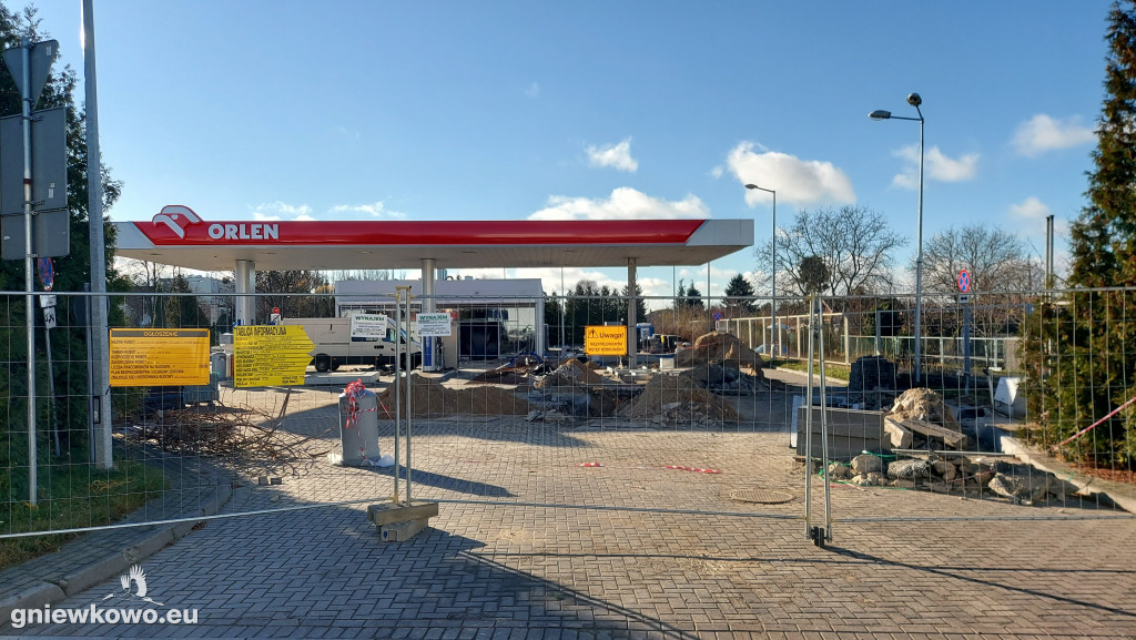Remont stacji Orlen w Gniewkowie