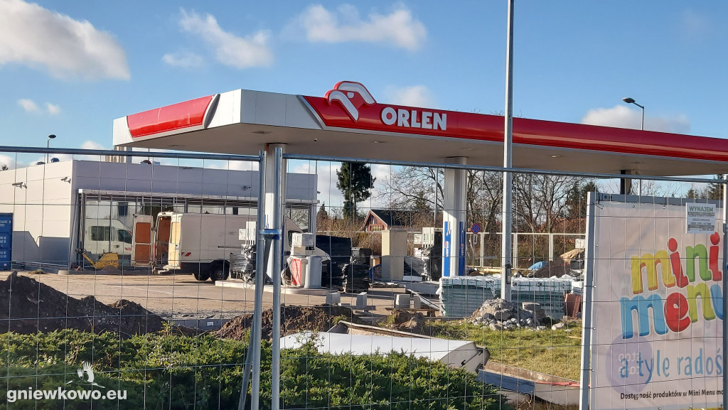 Remont stacji Orlen w Gniewkowie