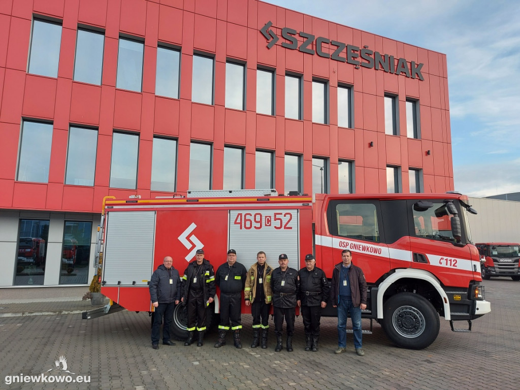 Powitanie nowego wozu OSP Gniewkowo