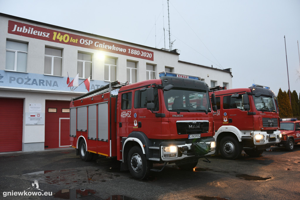 Powitanie nowego wozu OSP Gniewkowo