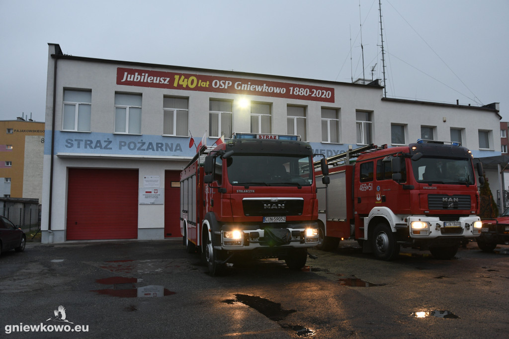 Powitanie nowego wozu OSP Gniewkowo