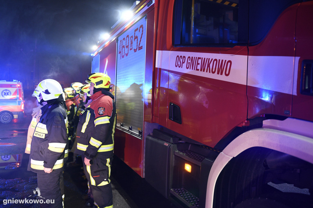 Powitanie nowego wozu OSP Gniewkowo