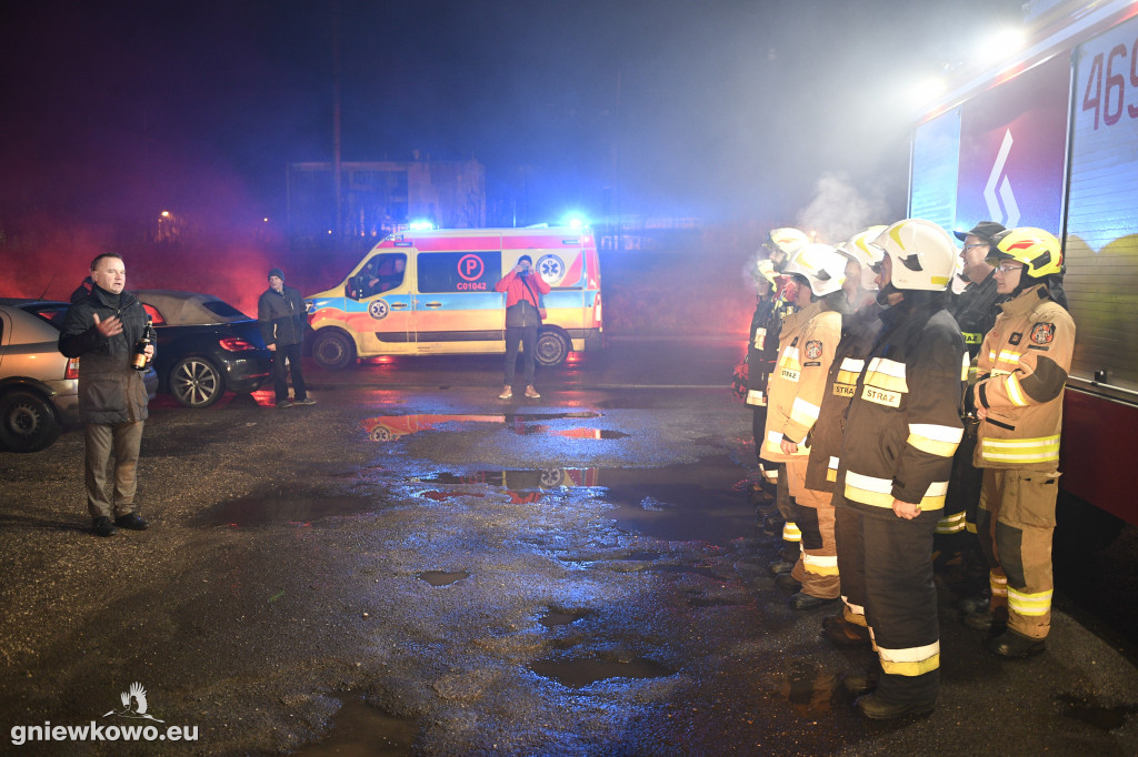 Powitanie nowego wozu OSP Gniewkowo