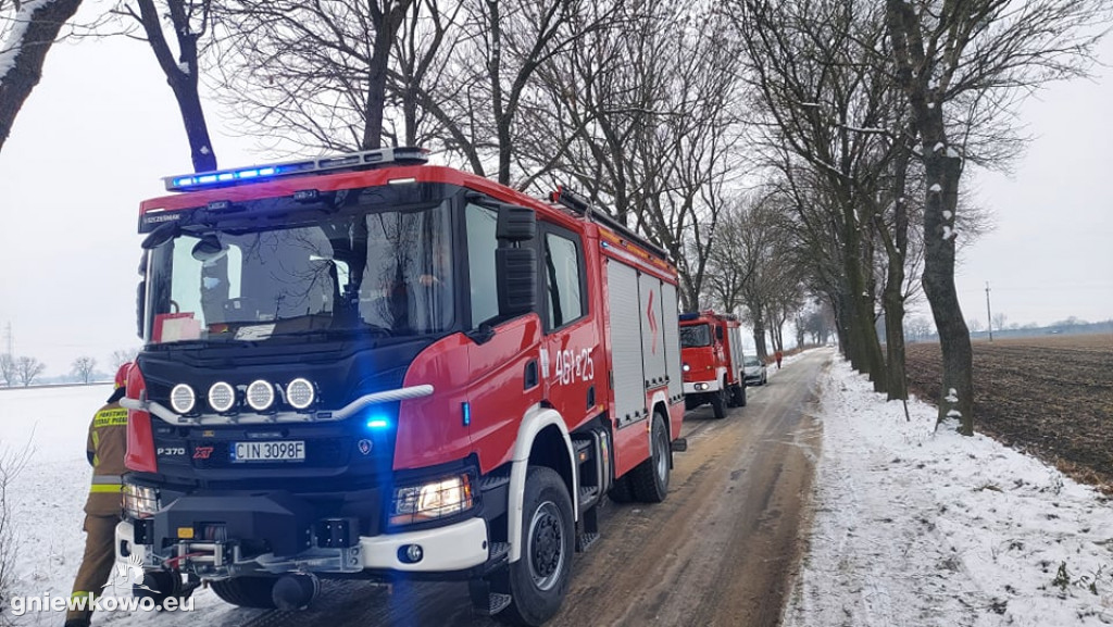 Pożar w piwnicy w Bąbolinie