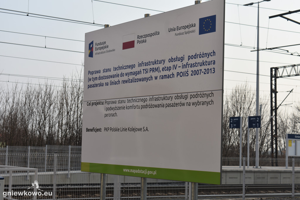 Nowe perony na stacji Gniewkowo