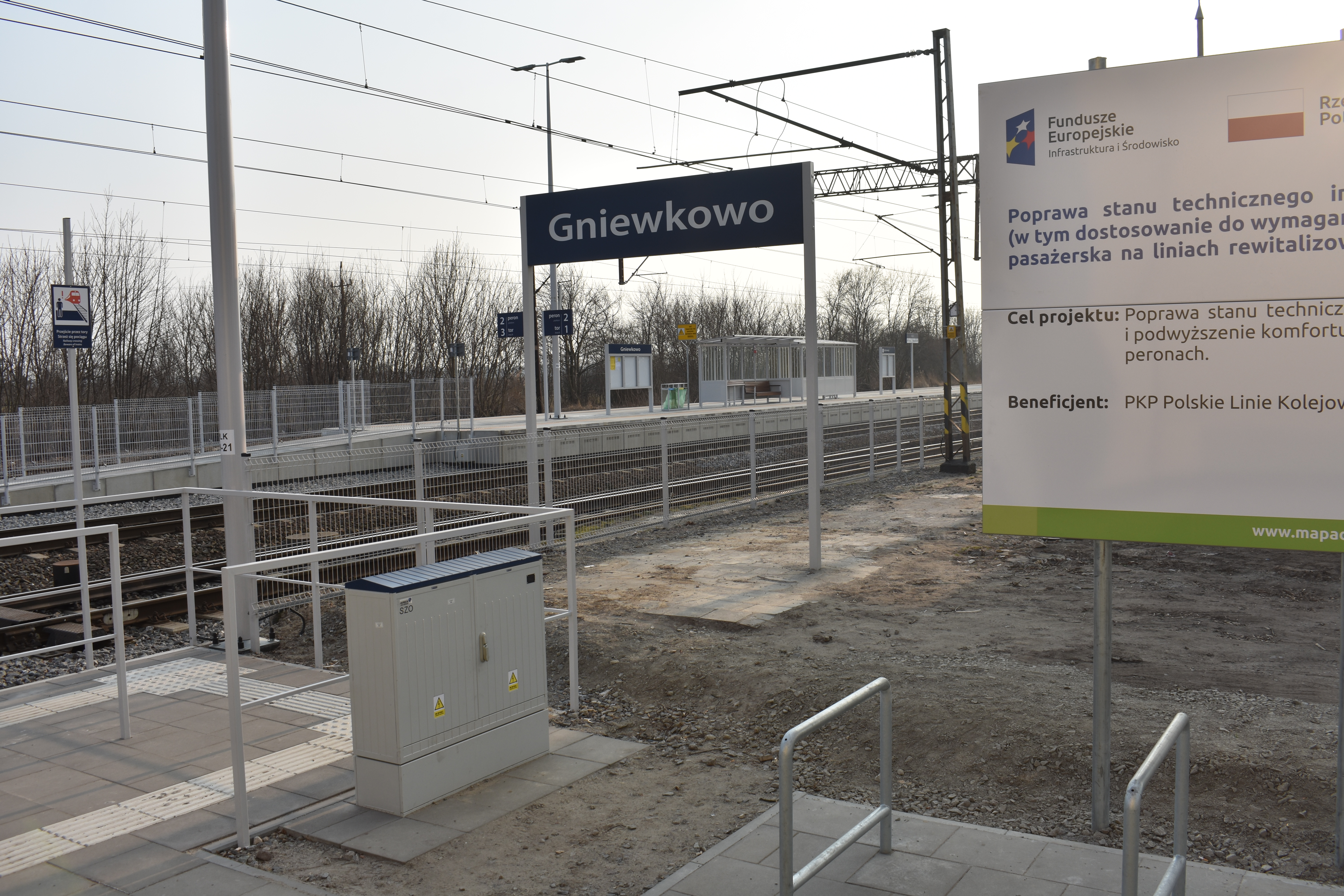Nowe perony na stacji Gniewkowo