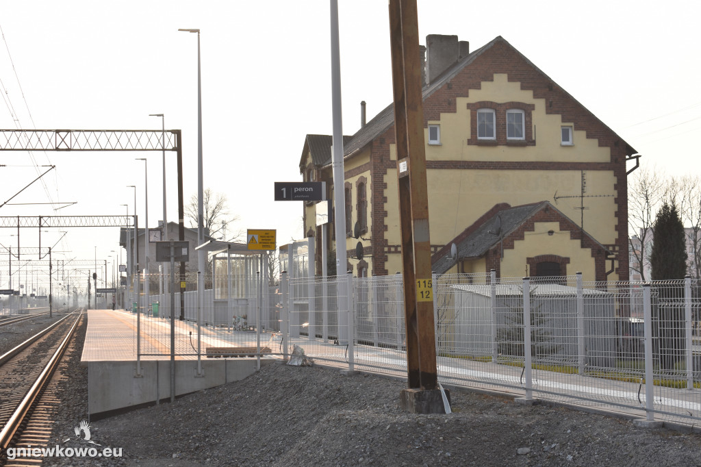 Nowe perony na stacji Gniewkowo