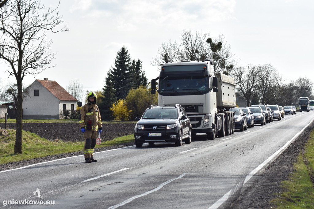 Kolizja w Wielowsi na DK 15