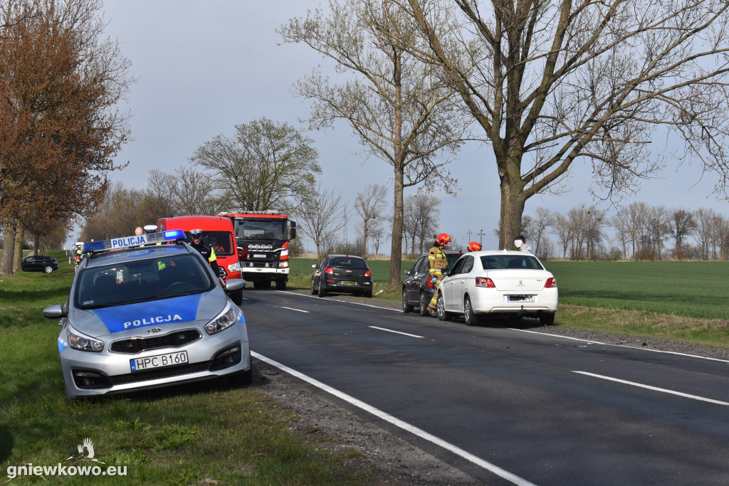 Kolizja w Wielowsi na DK 15
