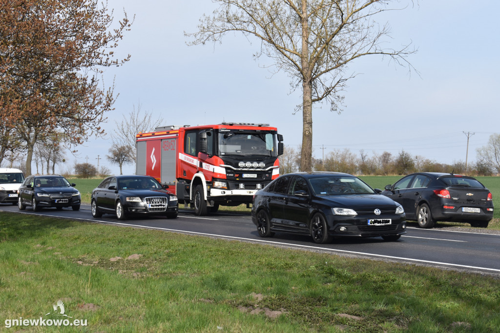 Kolizja w Wielowsi na DK 15