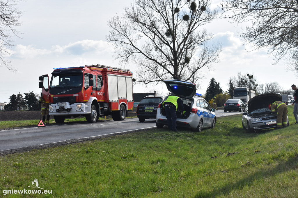 Kolizja w Wielowsi na DK 15
