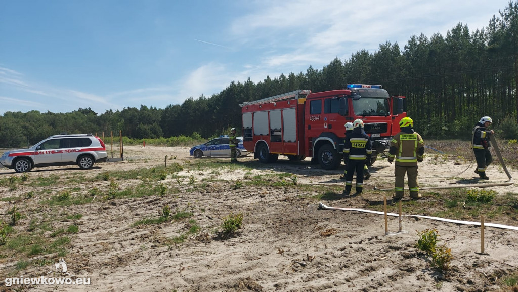 Pożar lasu w Zajezierzu