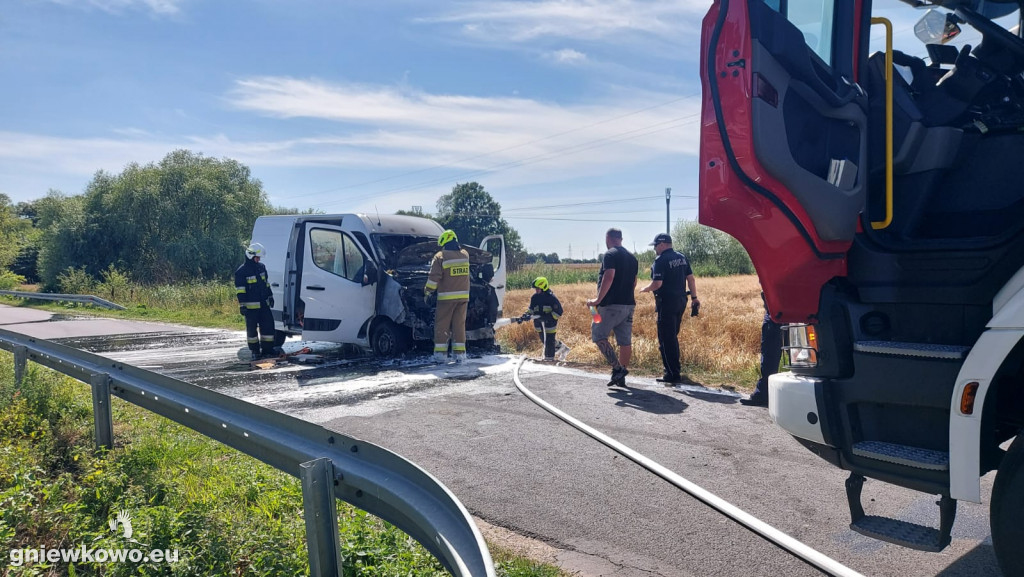 Pożar auta na ul. Spółdzielczej