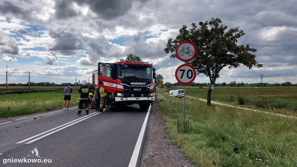 Wypadek między Gniewkowem a Suchatówką