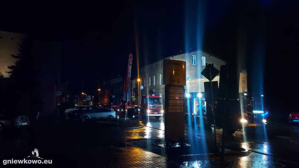 Pożar sadzy w kominie przy Dworcowej