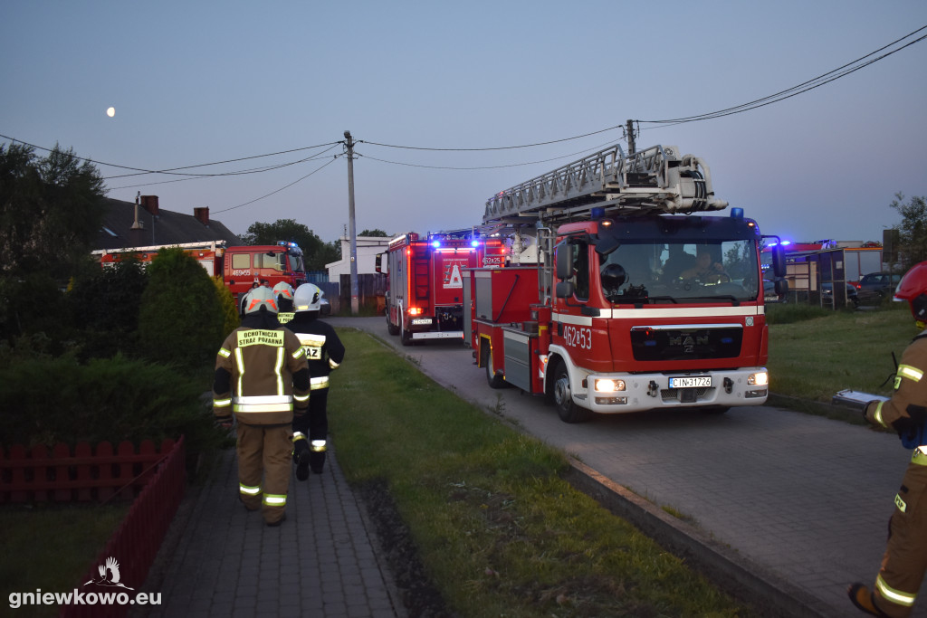 Pożar domu Lipie 1 A- Walcerzewice