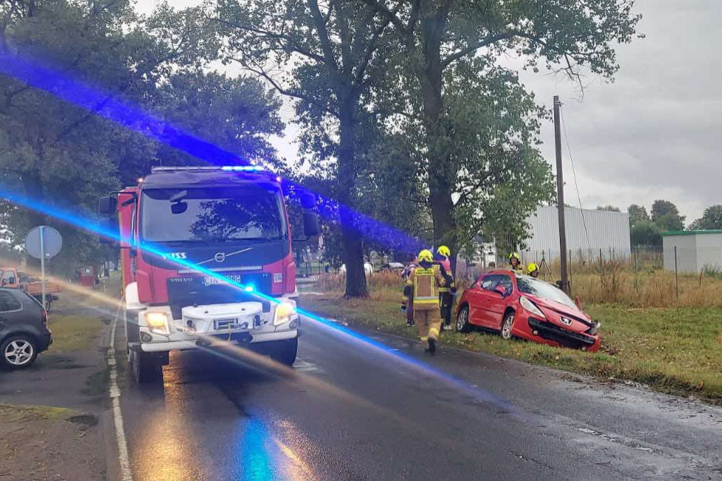 Kolizja na drodze wojewódzkiej 246