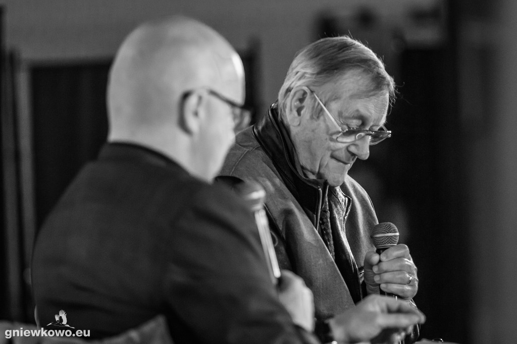 Profesor Norman Davies w Gniewkowie