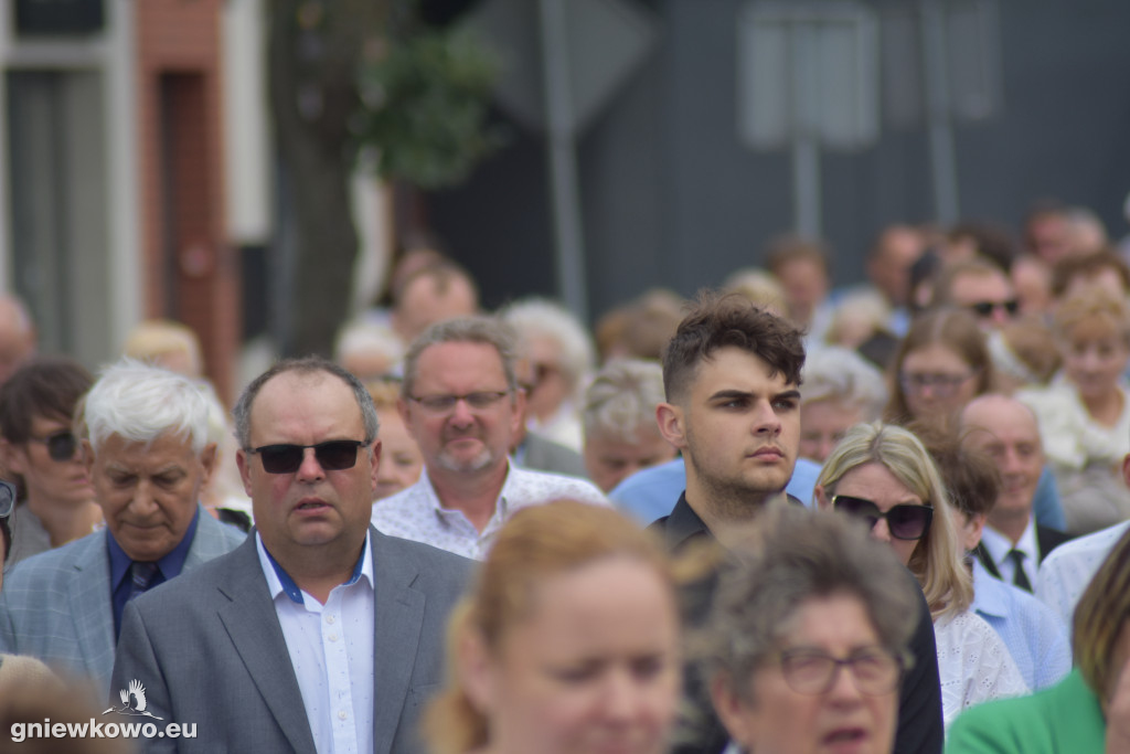 Boże Ciało 2025 - procesja w Gniewkowie