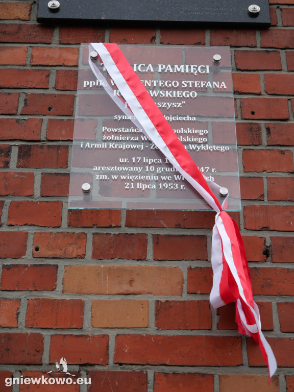 Odsłonięcie tablicy ppłk. Wincentego Stefana Rutkowskiego