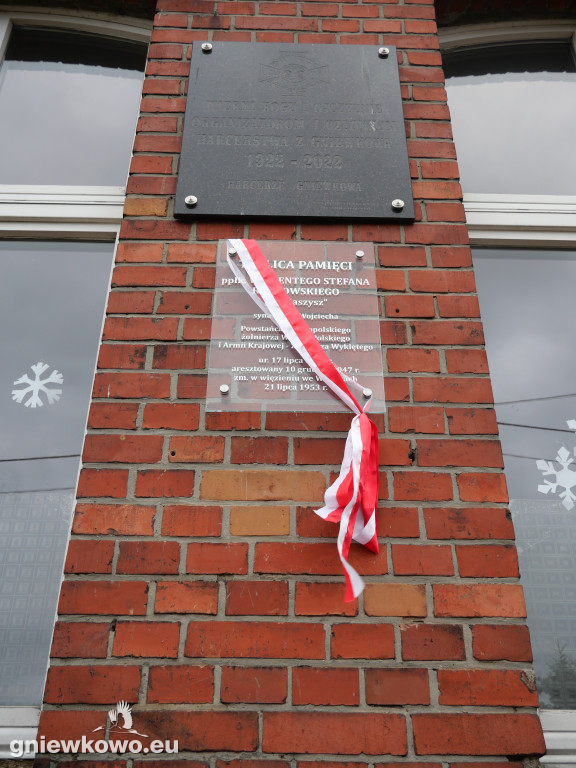 Odsłonięcie tablicy ppłk. Wincentego Stefana Rutkowskiego