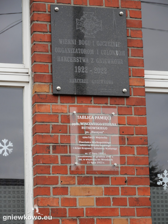 Odsłonięcie tablicy ppłk. Wincentego Stefana Rutkowskiego