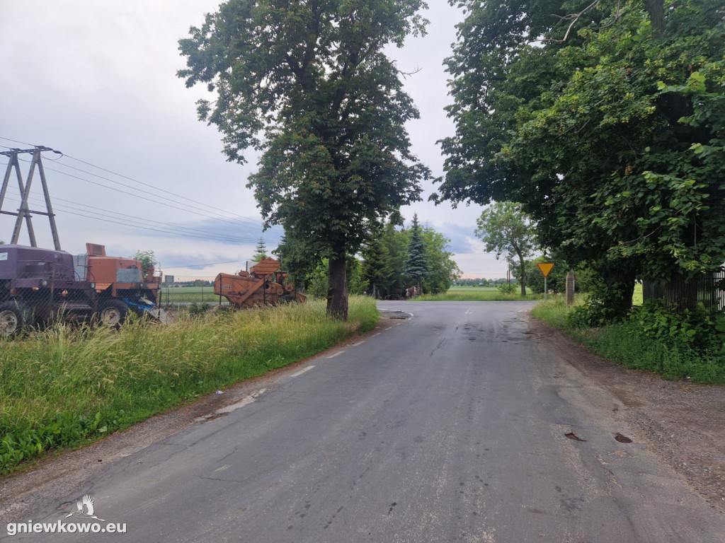 Skrzyżowanie DK 15 (Inowrocławskiej) z DW 299 (Piasta)