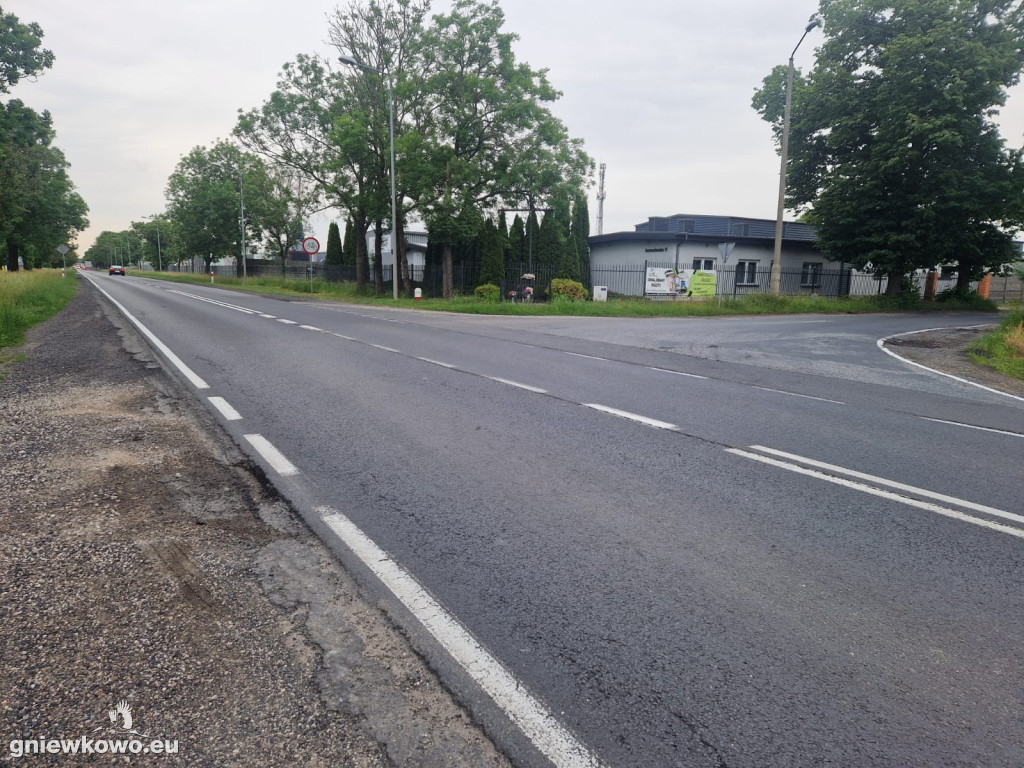 Skrzyżowanie DK 15 (Inowrocławskiej) z DW 299 (Piasta)