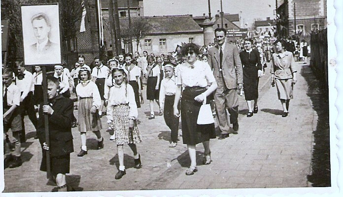 Święto Pracy w Gniewkowie w 1956 roku