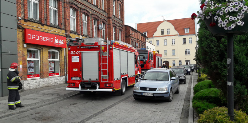 Akcja strażaków na Rynku w Gniewkowie [ZDJĘCIA] 