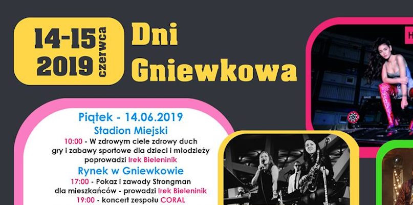 Znamy oficjalny plan Dni Gniewkowa 2019