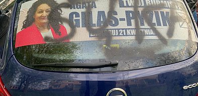 Brudna kampania w Janikowie. Kandydatce zniszczono auto-11161