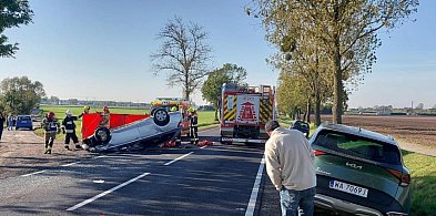 Wypadek na DK 15. Kierowca był reanimowany [ZDJĘCIA]-12930