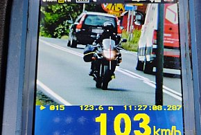 Motocyklistka zbytnio się rozpędziła w Suchatówce-15339