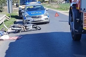 Tragiczny wypadek w Ściborzu. Zginął motorowerzysta