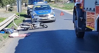 Tragiczny wypadek w Ściborzu. Zginął motorowerzysta
