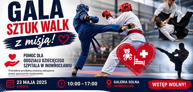 Charytatywna gala sztuk walki w Inowrocławiu. Pomogą oddziałowi dziecięcemu